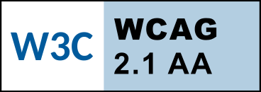WCAG 2.1 Level AA accessibility target
